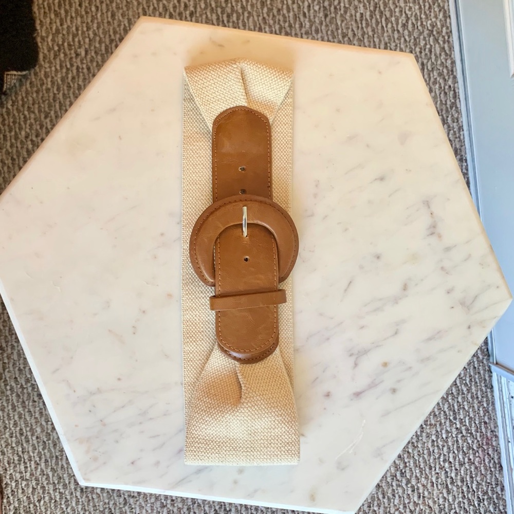 Cream & Brown Belt